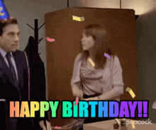 Happy Birthday Happy Birthday The Office GIF - Happy Birthday Birthday Happy Birthday The Office GIFs