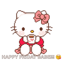 Hello Kitty Happy Friday GIF - Hello Kitty Happy Friday Cute GIFs