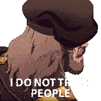 I Do Not Trust People Saint Germain Sticker - I Do Not Trust People Saint Germain Bill Nighy Stickers