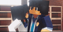 a boy and a girl are standing next to each other