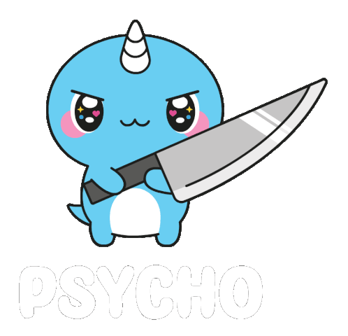 Psycho Cute But Stabby Sticker - Psycho Cute But Stabby Cute Stickers