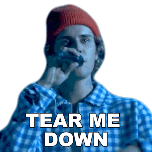 Tear Me Down Justin Bieber Sticker - Tear Me Down Justin Bieber Monster Song Stickers