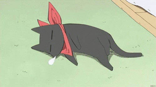 Cat Lazy GIF - Cat Lazy Anime - Discover & Share GIFs