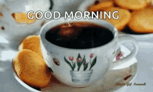 Coffee Good Morning GIF - Coffee Good Morning Cookies GIFs