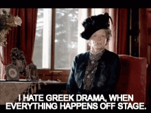 Down Town Abbey Greek Drama GIF - Down Town Abbey Greek Drama Hate GIFs