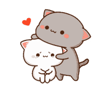 peachcat cat cute hug comfort