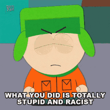 What You Did Is Totally Stupid And Racist Kyle Broflovski GIF - What You Did Is Totally Stupid And Racist Kyle Broflovski South Park GIFs