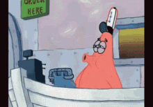 Whistle Working GIF - Whistle Working Patrick Star GIFs