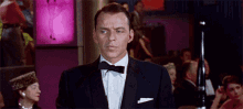 Frank Sinatra Bowtie Straighten GIF - Frank Sinatra Bowtie Straighten Funny Face GIFs