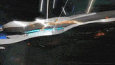 a computer generated image of a space ship with a tiger on it