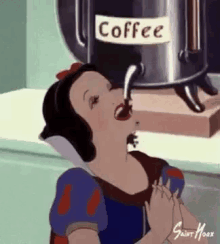 Snow White Coffee GIF - Snow White Coffee Need Coffee GIFs
