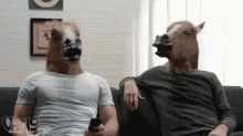 Caballos Mejores Amigos GIF - Horse Mask High Five GIFs