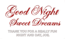 good night sweet dreams sleep tight sparkle