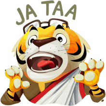 the bengal tiger surprised shocked ja taa bewildered