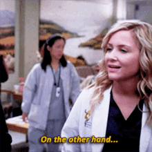 greys anatomy arizona robbins on the other hand that being said with that out of the way
