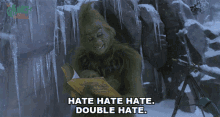 Hate Hate Hate Double Hate Loathe Entirely The Grinch GIF - Hate Hate Hate Double Hate Loathe Entirely The Grinch Jim Carrey GIFs