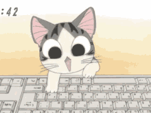 Anime Kitten GIF - Anime Kitten Keyboard GIFs