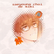 a picture of saeyoung choi de mimi with a bow