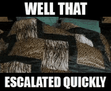 escalated bed