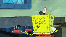 Spongebob Fry Cook GIF - Spongebob Fry Cook Flipping Patties GIFs
