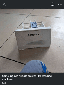 a samsung eco bubble drawer for 8kg washing machine