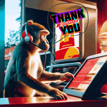Monkey Thank You GIF - Monkey Thank You Mcdonald'S GIFs