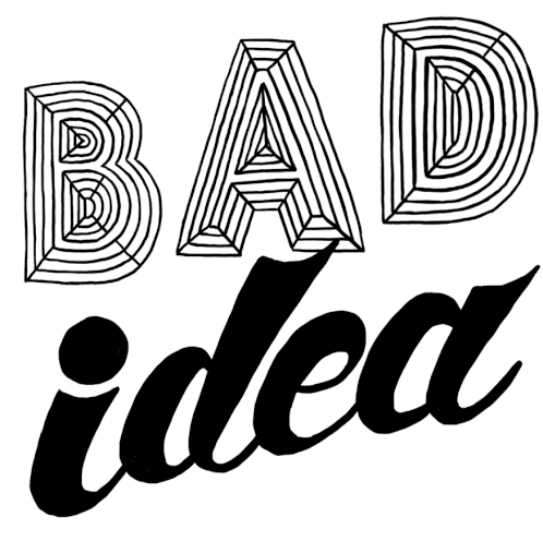Bad Idea Mauvaise Idee Sticker - Bad Idea Mauvaise Idee Laurene Boglio Stickers