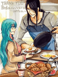 Nnoitra And Nel Being Homie And Cooking Breakfast Together GIF