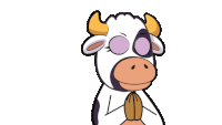 a cow with the letter s on its chest