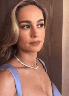 Brie Larson Confused Then Smiles GIF - Brie Larson Brie Confused Then Smiles GIFs