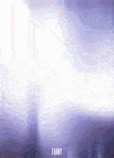 a purple and white background with fanny written on the bottom