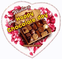 Wishing You Happy Chocolate Day हैप्पीचोक्लेटडे GIF