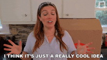 I Think It'S Just A Really Cool Idea Emily Brewster GIF - I Think It'S Just A Really Cool Idea Emily Brewster Foodbox Hq GIFs