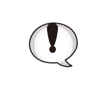 speech balloon exclamation point exclamatory point