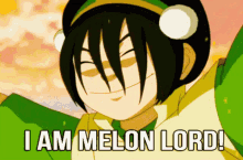 avatar the last airbender toph i am melon lord