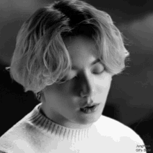 Jungkook Black And White Jungkook Film Out GIF - Jungkook Black And White Jungkook Jungkook Film Out GIFs