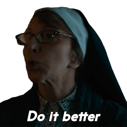 Do It Better Sister Andrea Sticker - Do It Better Sister Andrea Evil Stickers