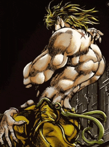 dio from jojo 's bizarre adventure is shown in a cartoon