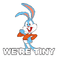 We'Re Tiny Buster Bunny Sticker - We'Re Tiny Buster Bunny Eric Bauza Stickers