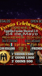 a poster advertises a musical event on may 24th