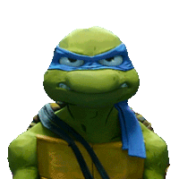 Battle Pose Leonardo Sticker - Battle Pose Leonardo Teenage Mutant Ninja Turtles Mutant Mayhem Stickers
