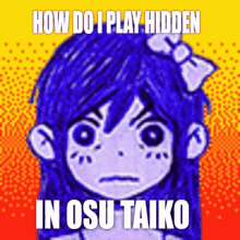 How Do I Play Hidden In Osu Taiko Omori GIF