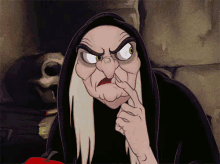 Evil Queen Wart GIF - Wart Snow White Evil Queen GIFs