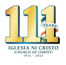 a logo for the iglesia ni cristo church of christ is shown
