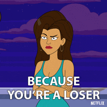 Because You'Re A Loser Lucy Suwan GIF - Because You'Re A Loser Lucy Suwan Mulligan GIFs