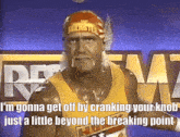hulk hogan is wearing a headband that says rockettes on it