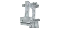 a 3d rendering of a statue with a face on it
