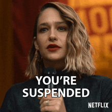 You'Re Suspended Hope Haddon GIF