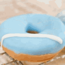 Donuts Blue Donut GIF - Donuts Blue Donut Icing GIFs