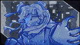 a drawing of a person with a tear coming out of their nose